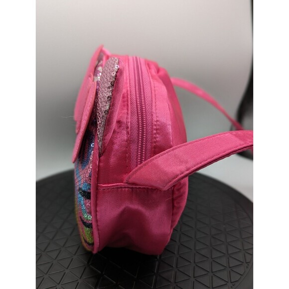 Sanrio Hello Kitty Shoulder Purse Bag Rainbow Pink Sequin Satin Zip 2012 - Picture 9 of 14